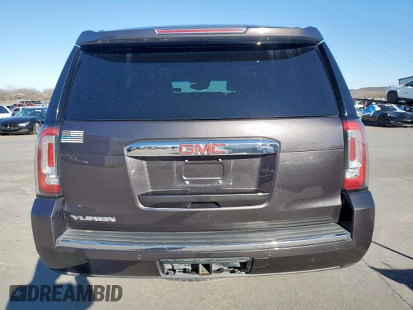 2015 GMC Yukon Denali with VIN 1GKS1CKJ7FR132677, listed as a Copart auction lot 47820925 with 144,821 mi miles and Salvage Title. Bid and sale history available at carsss.com. Image 6.