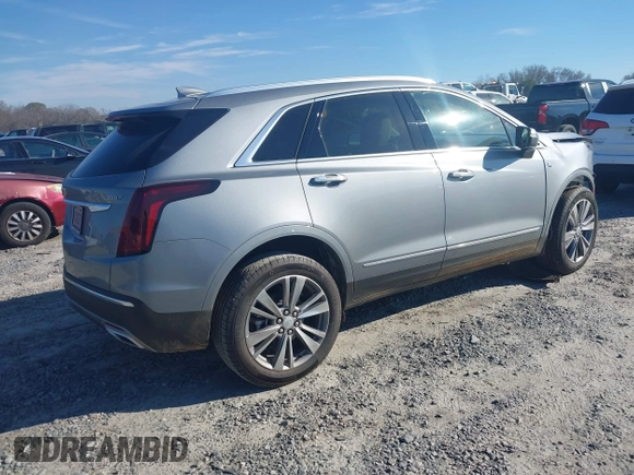 2024 Cadillac XT5 FWD Premium Luxury with VIN 1GYKNCR45RZ752636, listed as a IAAI auction lot 41202271 with 4,023 mi miles. Bid and sale history available at carsss.com. Image 4.