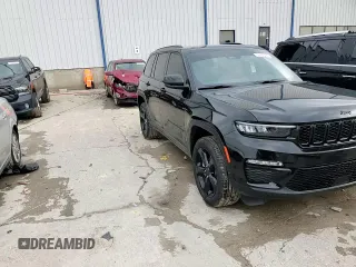 2025 Jeep Grand Cherokee Limited with VIN 1C4RJHBG9SC316771, listed as a Copart auction lot 58943495 with 860 mi miles and Salvage title. Bid and sale history available at DreamBid. Image 14.