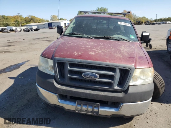 2005 Ford F-150 XL with VIN 1FTRF12W65KC58208, listed as a Copart auction lot 82281114 with 129,774 mi miles and Salvage title. Bid and sale history available at DreamBid. Image 5.