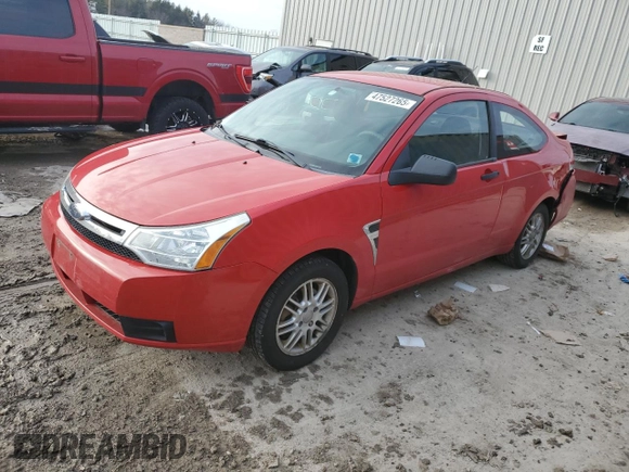 2008 Ford Focus SE with VIN 1FAHP33N98W116951, listed as a Copart auction lot 47527265 with 105,278 mi miles and Non Repairable. Bid and sale history available at carsss.com. Image 1.