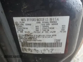 2000 Ford F-350 XL with VIN 1FTSX31F1YEB72688, listed as a Copart auction lot 44629215 with 262,552 mi miles and Salvage title. Bid and sale history available at DreamBid. Image 12.