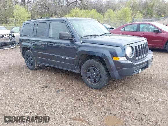 2014 Jeep Patriot Sport with VIN 1C4NJPBB6ED906017, listed as a IAAI auction lot 42097186 with 203,896 mi miles. Bid and sale history available at carsss.com. Image 1.