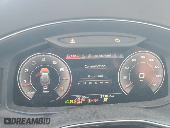 2019 Audi Q8 Prestige with VIN WA1CVAF12KD004982, listed as a Copart auction lot 88456775 with 72,135 mi miles and Salvage title. Bid and sale history available at DreamBid. Image 9.