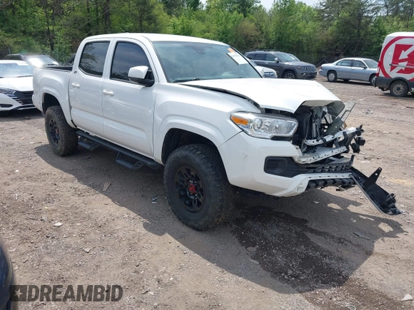 2021 Toyota Tacoma 4WD SR with VIN 3TMCZ5AN2MM414975, listed as a IAAI auction lot 41997227 with 57,729 mi miles. Bid and sale history available at carsss.com. Image 1.