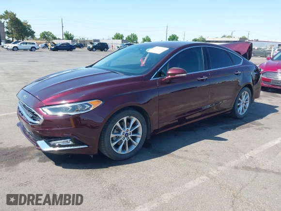 2017 Ford Fusion SE with VIN 3FA6P0HDXHR177878, listed as a IAAI auction lot 42610959 with 97,242 mi miles and . Bid and sale history available at DreamBid. Image 2.