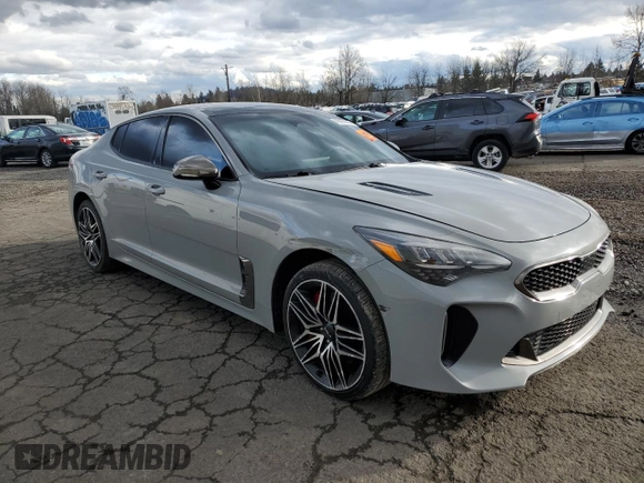 2022 Kia Stinger GT1 with VIN KNAE45LC5N6114624, listed as a Copart auction lot 44423865 with 67,193 mi miles and Salvage Title. Bid and sale history available at DreamBid. Image 4.