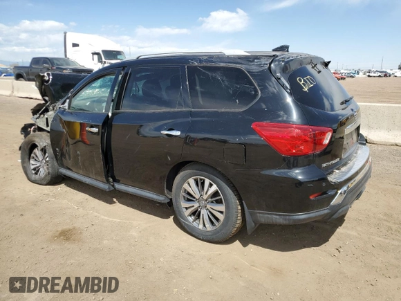 2020 Nissan Pathfinder S with VIN 5N1DR2AM2LC642044, listed as a Copart auction lot 54240045 with 36,484 mi miles and Salvage title. Bid and sale history available at DreamBid. Image 2.