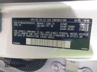 2017 Volvo S90 Momentum с VIN YV1102AK1H1010312, выставлен на аукционе IAAI как лот 41758726 с пробегом 93 375 миль миль и . История ставок и продаж доступна на DreamBid. Изображение 9.