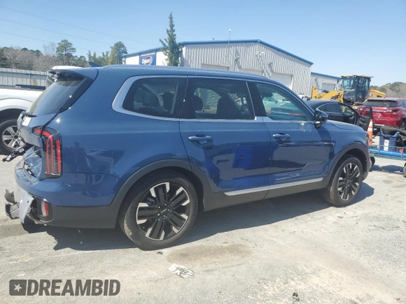 2024 Kia Telluride SX X-Line with VIN 5XYP5DGC0RG485674, listed as a Copart auction lot 48816625 with 24,056 mi miles and Salvage Title. Bid and sale history available at carsss.com. Image 3.