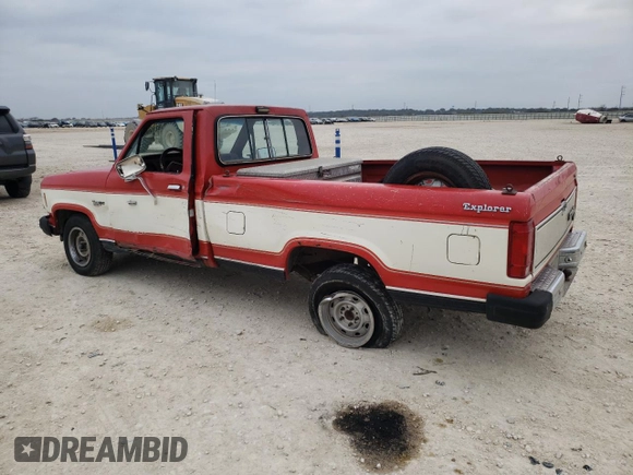 1985 Ford Ranger with VIN 1FTCR10S0FUA07431, listed as a Copart auction lot 87198624 with 88,213 mi miles and Salvage Title. Bid and sale history available at DreamBid. Image 2.