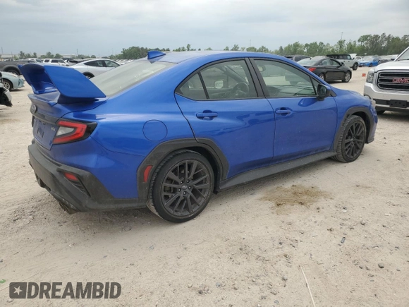2022 Subaru WRX Premium with VIN JF1VBAF67N9008378, listed as a Copart auction lot 53105105 with 18,956 mi miles and Salvage Title. Bid and sale history available at carsss.com. Image 3.