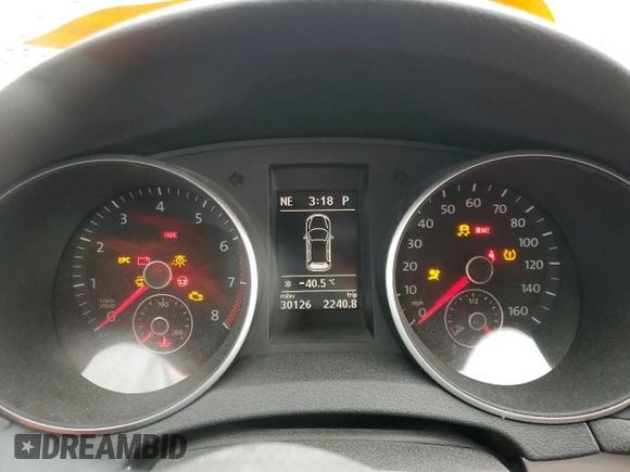 2012 Volkswagen Golf z VIN WVWBB7AJ3CW220950, wystawiony jako Copart lot #48070745 z przebiegiem 30 126 mil mil oraz Szkoda całkowita • Salvage title. Historia ofert i sprzedaży dostępna na DreamBid. Obrazek 9.