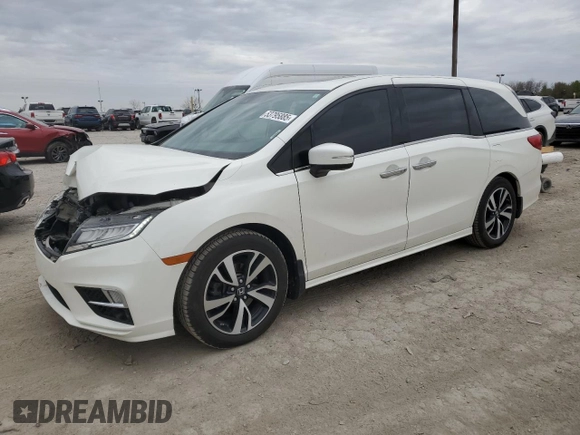 2019 Honda Odyssey Elite z VIN 5FNRL6H93KB069516, wystawiony jako Copart lot #53795885 z przebiegiem 96 808 mil mil oraz Szkoda całkowita • Salvage title. Historia ofert i sprzedaży dostępna na DreamBid. Obrazek 1.