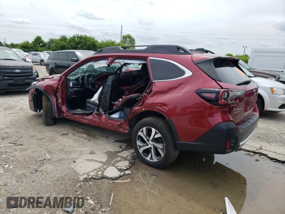 2022 Subaru Outback Limited with VIN 4S4BTANC0N3186987, listed as a Copart auction lot 61722115 with Not provided miles and Salvage title. Bid and sale history available at DreamBid. Image 2.