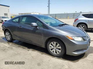 2012 Honda Civic Cpe LX with VIN 2HGFG3B59CH532249, listed as a Copart auction lot 65848414 with 80,214 mi miles and Salvage Title. Bid and sale history available at carsss.com. Image 4.