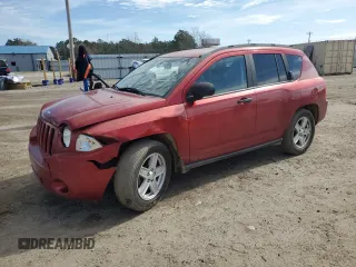 2007 Jeep Compass Sport with VIN 1J8FT47W87D118537, listed as a Copart auction lot 43127625 with 166,631 mi miles and Salvage Title. Bid and sale history available at carsss.com. Image 1.