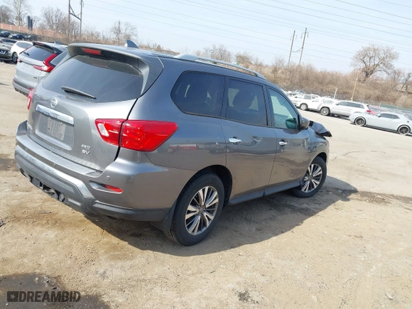 2019 Nissan Pathfinder S with VIN 5N1DR2MM6KC591691, listed as a IAAI auction lot 41803630 with 66,794 mi miles. Bid and sale history available at carsss.com. Image 4.