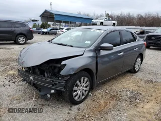 2017 Nissan Sentra SV with VIN 3N1AB7AP2HL662022, listed as a Copart auction lot 44387295 with 146,186 mi miles and Salvage Title. Bid and sale history available at carsss.com. Image 1.