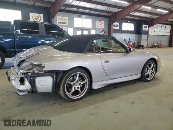 2002 Porsche 911 with VIN WP0CA299X2S651277, listed as a Copart auction lot 55651665 with 67,228 mi miles and Salvage Title. Bid and sale history available at DreamBid. Image 3.