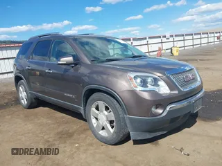 2008 GMC Acadia SLT1 with VIN 1GKER23748J240792, listed as a IAAI auction lot 42173812 with Not Provided miles. Bid and sale history available at carsss.com. Image 1.