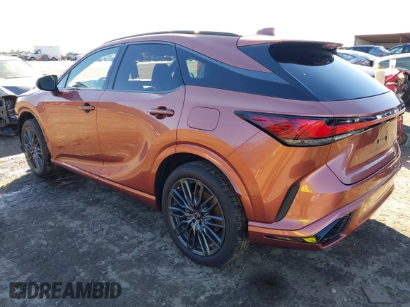 2024 Lexus RX 500h F Sport Performance with VIN 2T2BCMEA2RC013713, listed as a IAAI auction lot 41619341 with 18,517 mi miles and . Bid and sale history available at DreamBid. Image 3.