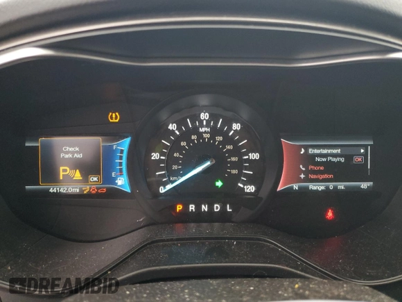 2019 Ford Fusion Hybrid SE with VIN 3FA6P0LUXKR196638, listed as a Copart auction lot 73047832 with 44,142 mi miles. Bid and sale history available at carsss.com. Image 9.