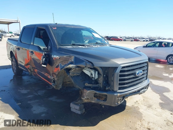 2017 Ford F-150 XL with VIN 1FTEW1CF6HKD05769, listed as a IAAI auction lot 41668817 with 82,471 mi miles and . Bid and sale history available at DreamBid. Image 1.