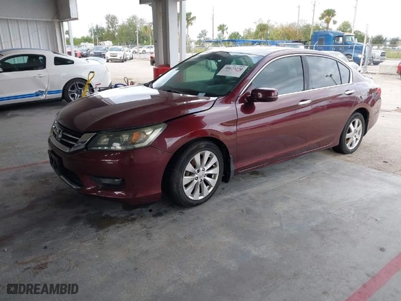 2015 Honda Accord Sedan EX-L with VIN 1HGCR3F8XFA005437, listed as a IAAI auction lot 40675230 with 136,715 mi miles. Bid and sale history available at carsss.com. Image 2.