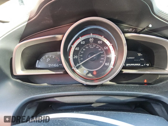 2016 Mazda 3 i Touring with VIN JM1BM1L72G1335650, listed as a Copart auction lot 47952305 with 94,466 mi miles and Clean Title. Bid and sale history available at DreamBid. Image 9.