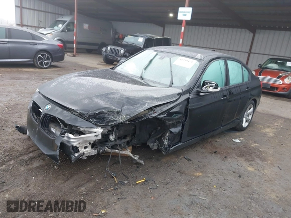 2014 BMW 3 Series 328i with VIN WBA3C1C55EK113128, listed as a IAAI auction lot 41259472 with 82,798 mi miles. Bid and sale history available at carsss.com. Image 2.