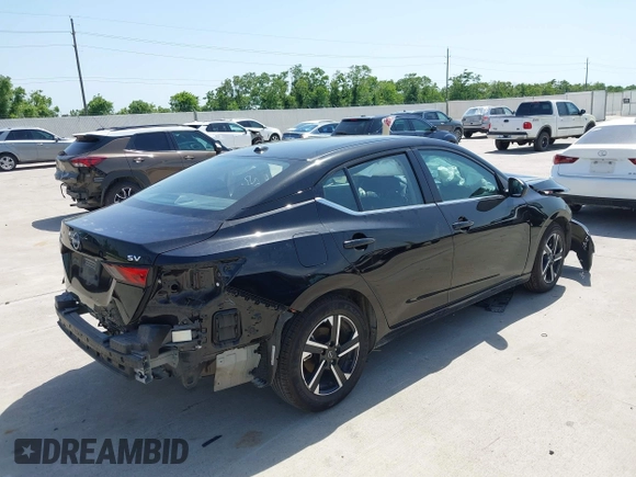 2024 Nissan Sentra SV with VIN 3N1AB8CV9RY373144, listed as a IAAI auction lot 42260160 with 23,091 mi miles and . Bid and sale history available at DreamBid. Image 4.