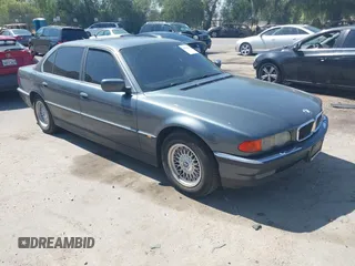 2000 BMW 7 Series 740iL with VIN WBAGH8348YDP14383, listed as a IAAI auction lot 42623041 with 176,801 mi miles and . Bid and sale history available at DreamBid. Image 1.