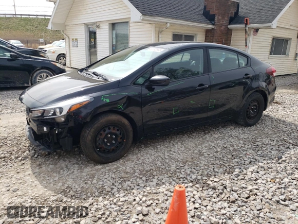 2017 Kia Forte LX with VIN 3KPFK4A79HE131227, listed as a Copart auction lot 52093965 with 21,945 mi miles and Salvage Title. Bid and sale history available at carsss.com. Image 1.