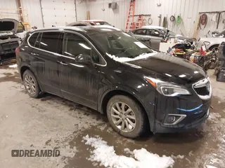 2019 Buick Envision Essence with VIN LRBFX2SA5KD042858, listed as a IAAI auction lot 41578001 with 32,524 mi miles and . Bid and sale history available at carsss.com. Image 1.