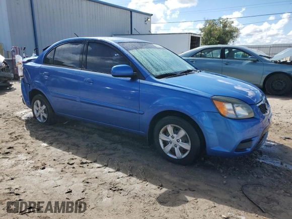 2010 Kia Rio LX with VIN KNADH4A33A6632951, listed as a Copart auction lot 72629144 with 168,289 mi miles and Salvage Title. Bid and sale history available at DreamBid. Image 4.
