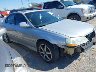 2002 Acura TL Type S with VIN 19UUA56832A006477, listed as a IAAI auction lot 41886145 with 265,685 mi miles. Bid and sale history available at carsss.com. Image 1.