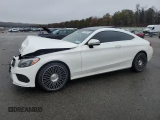 2017 Mercedes-Benz C 300 with VIN WDDWJ4KB5HF395711, listed as a Copart auction lot 44989425 with 87,515 mi miles and Salvage Title. Bid and sale history available at DreamBid. Image 1.