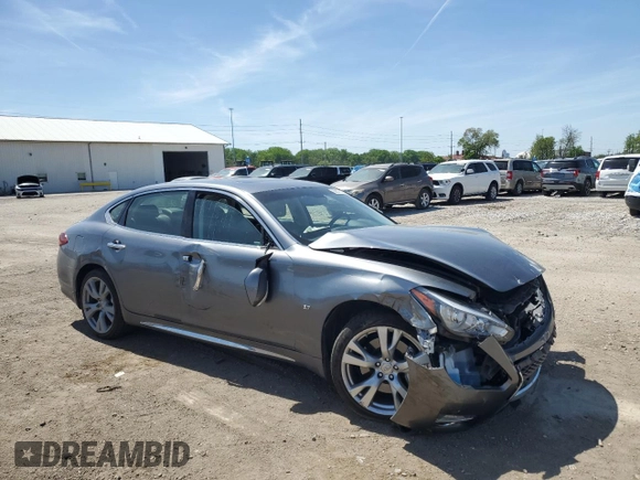 2017 Infiniti Q70 3.7 with VIN JN1BY1PR5HM210645, listed as a Copart auction lot 56575155 with 57,580 mi miles and Salvage title. Bid and sale history available at DreamBid. Image 4.