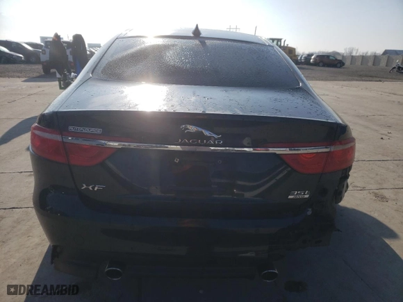 2016 Jaguar XF 35t Premium with VIN SAJBJ4BV2GCY21231, listed as a Copart auction lot 87854215 with 0 mi miles and Salvage Title. Bid and sale history available at carsss.com. Image 6.