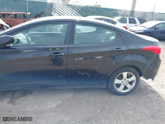 2012 Hyundai Elantra GLS with VIN 5NPDH4AE2CH117405, listed as a IAAI auction lot 41916422 with 149,121 mi miles. Bid and sale history available at carsss.com. Image 6.