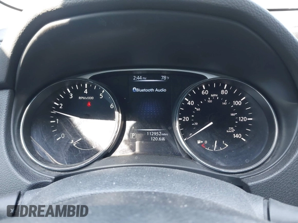 2014 Nissan Rogue SV with VIN 5N1AT2MT9EC834930, listed as a IAAI auction lot 42018226 with 112,952 mi miles and . Bid and sale history available at carsss.com. Image 7.