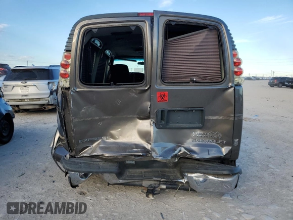 2002 Chevrolet Chevy Van с VIN 1GBFG15M721222513, выставлен на аукционе Copart как лот 41666265 с пробегом Не указан миль и Списание • Salvage title. История ставок и продаж доступна на DreamBid. Изображение 6.