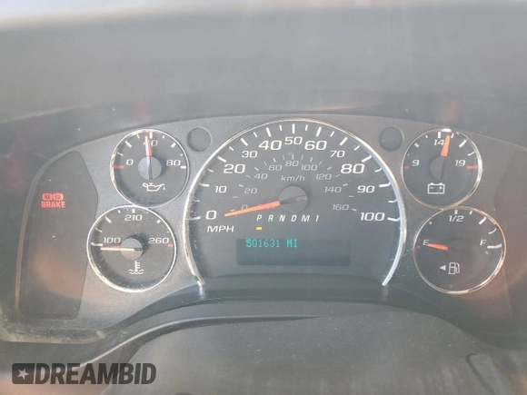 2010 Chevrolet Express Cargo Van with VIN 1GCZGFBA6A1171066, listed as a Copart auction lot 54843185 with 501,631 mi miles and Clean Title. Bid and sale history available at carsss.com. Image 9.