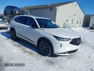 2022 Acura MDX w/A-Spec Package with VIN 5J8YE1H05NL019133, listed as a IAAI auction lot 41273814 with 1 mi miles. Bid and sale history available at carsss.com. Image 1.