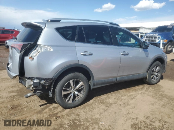 2018 Toyota RAV4 XLE with VIN 2T3RFREV2JW699448, listed as a Copart auction lot 55345975 with 46,437 mi miles and Salvage Title. Bid and sale history available at DreamBid. Image 3.