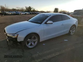 2015 Audi A5 Premium with VIN WAUCFAFR6FA019014, listed as a Copart auction lot 86690034 with 122,817 mi miles and Salvage Title. Bid and sale history available at carsss.com. Image 1.