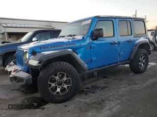 2022 Jeep Wrangler Unlimited Rubicon with VIN 1C4HJXFG4NW125164, listed as a Copart auction lot 89397015 with 39,322 mi miles and Salvage title. Bid and sale history available at DreamBid. Image 1.