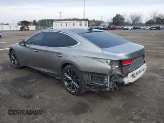 2018 Lexus LS with VIN JTHC51FFXJ5002387, listed as a IAAI auction lot 41178208 with 56,142 mi miles. Bid and sale history available at carsss.com. Image 3.
