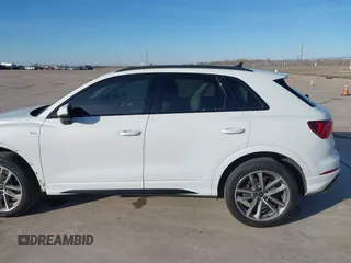 2022 Audi Q3 S line Premium with VIN WA1DECF39N1072980, listed as a IAAI auction lot 41407117 with 19,397 mi miles and . Bid and sale history available at DreamBid. Image 14.
